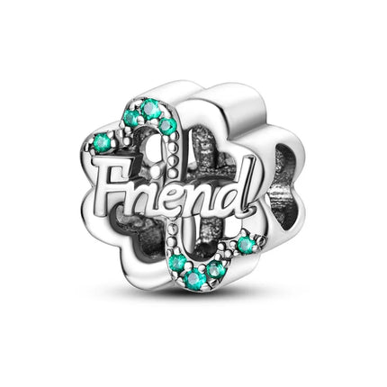 925 Sterling Silver Buckle Ring Series Charms Pendant with Cubic Zirconia, Fit DIY Bracelet Necklace Gift for Her, Sterling Silver Pendant