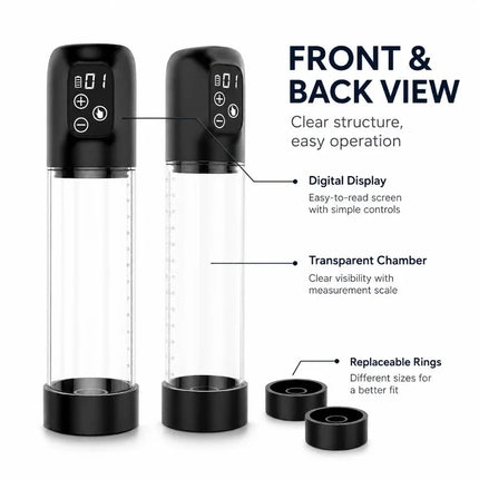 Electric Penis Pump Automatic Male Enlargement Erection Extend Adult Toy Rechargeable Cock Sucking Penis Enlarge Pressure Device