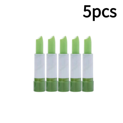 Aloe Vera Moisturizing Lipstick Moisture Lip Balm Anti Drying Temperature Color Changing Nourishing Lip Balm Lips Care 1-10pcs