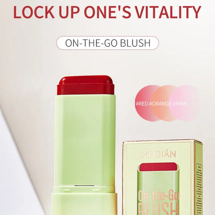 Creamy Blush Makeup Multi Stick For Eyes Lips & Cheeks Rouge Moist Pink High Color Rendering Tint Blusher Brightening Skin Tone