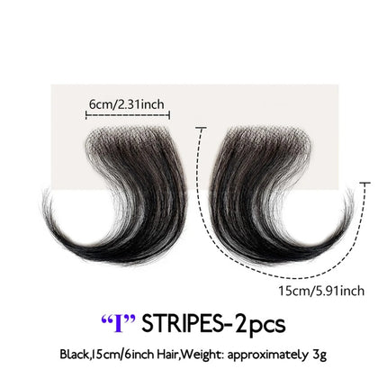 Lace Edges Baby Hair 100%Human Hair Edge for Women Swiss HD Lace Baby Hair Edges Strips Reusable Invisible Lace Hairline Instant