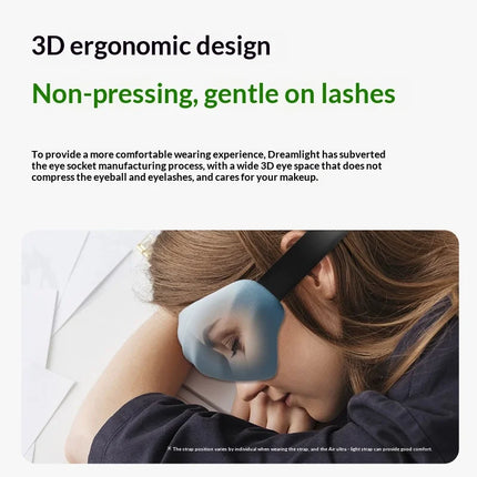 Dreamlight 4S Eye Mask Sleep 3D Stereoscopic Sleep Aid for Men Women Adult for Sleeping Block Out Light Eye Mask for Home