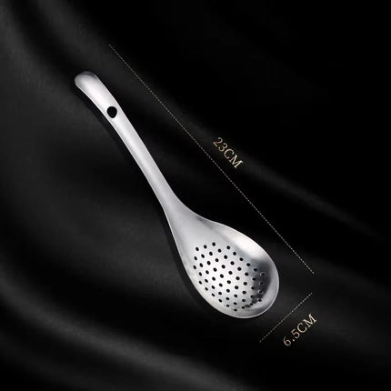 304 Stainless Steel Strainer Spoon Kitchen Colander Spoon Spoon Filter Strainer Food ScoopPerforated Skimmer Colander