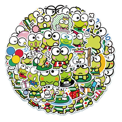 10/30/50pcs Kawaii KEROKERO KEROPPI Anime Stickers Sanrio Cartoon Decals DIY Notebook Phone Suitcase Diary Cute Graffiti Sticker