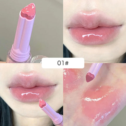 Gege Bear Garden Pink Rabbit Solid Lip Gloss Moisturizing Watery Colored Lip Balm Long-lasting and Tender Lip Balm