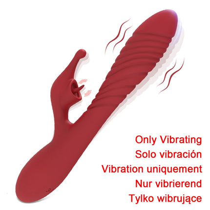 Thrusting Rabbit Vibrator for Women Vagina Dlido Vibrator G-Spot Clitoris Stimulator Female Masturbation Sex Toy for Women