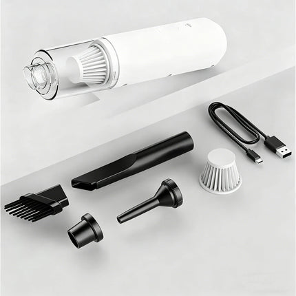 Mini Handheld Vacuum Cleaner Car Use Wireless Charging High Power Portable Fungus Eliminator for Home And Car Interior Cleaning