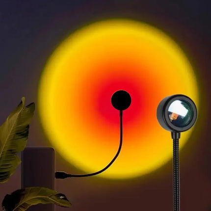 USB LED Atmosphere Night Light Projector Photography Sunset Lamp for Bedroom Living Room Decor Background Decoration Lighting