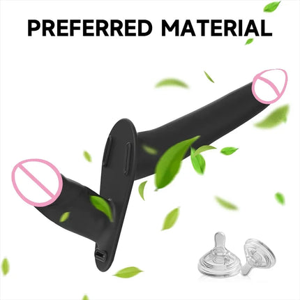 Remote Strap On Double Head Penetration Dildo Vibrator for Lesbian Wearable G-Spot Vagina Massager Sex Toys Adult Products 18+