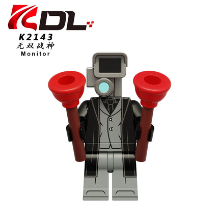 KDL821 KDL822 KDL823 KDL826 Toilet Man TV Man Building Blocks Miniature Ornament Toy Micro Ornament Model Assembly Kit