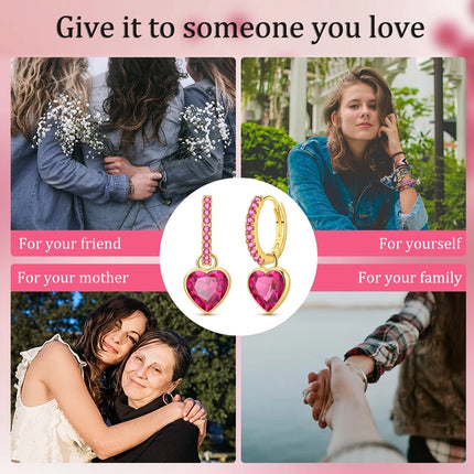 Orstarry 925 Sterling Silver Crystal Circular Eardrops Drop Earrings Women Earrings Charm Fashion Versatile Party Jewelry Gifts