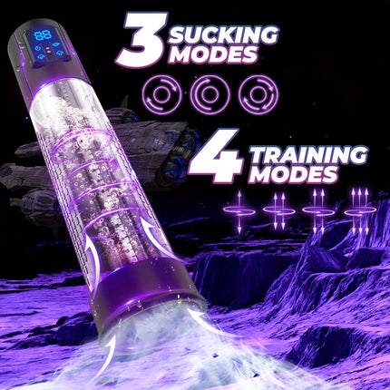 Electric Vacuum Penis Pump Men's Sex Toy Penis Extender Vacuum Pump Sucking LED Display Male Masturbator Sex Toy For Men Adult