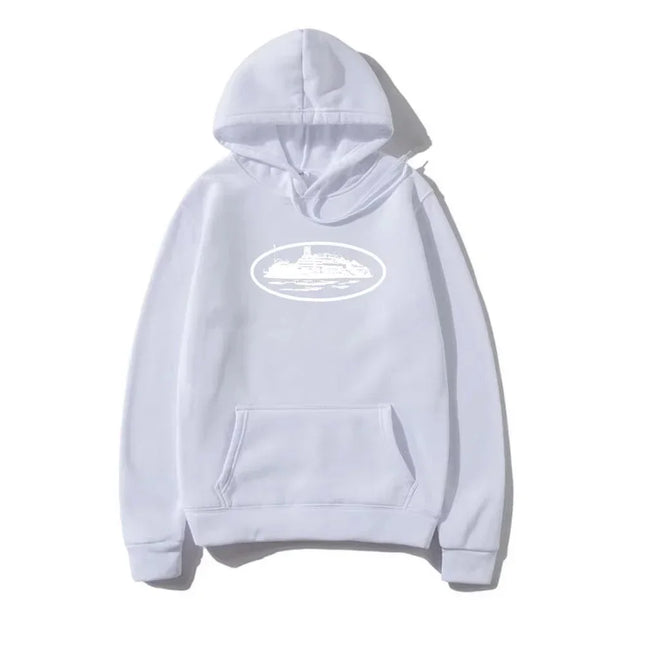 Yacht Graphic Black Hoodie Men Women  Nautical Style Casual Hooded Sweatshirt  Sailing Enthusiast Fashion Streetwear Top