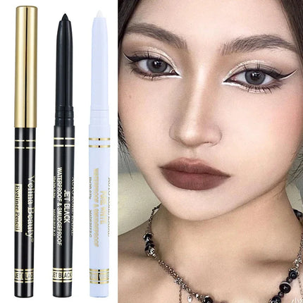 Lasting Black White Eyeliner Gel Pen Waterproof Liquid Eyeliner Pencil Quick-drying Not Blooming Eye Liner Eyes Makeup Cosmetic