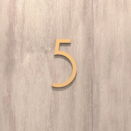 On The Door Extra Apartment Floating Exterior House Hotel Building 3D Digits Number Art Nordic Home Decor Wall Sticker Acrylic