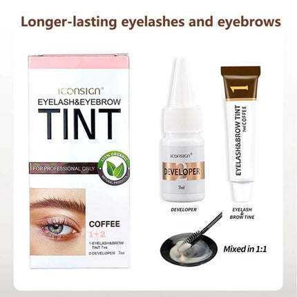 3 Colors Eyelash Eyebrow Dye Tint Kit Lasting Fast Tint Brow Dye Gel Eyebrow Cream Brow Enhancers  Mascara Makeup Tool New