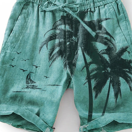 Men's Beach Pants Compass 3D Printed Shorts Men's Summer Breathable Shorts Fitness Street Shorts Men's Ropa Hombre