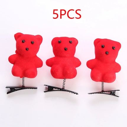 Kawaii Animal Chick Duck Bunny Bear Hair Clips For Girls Women  Toddler Kid Fun Hairpins Cute Sunflower Hair Barrettes Baby Gift