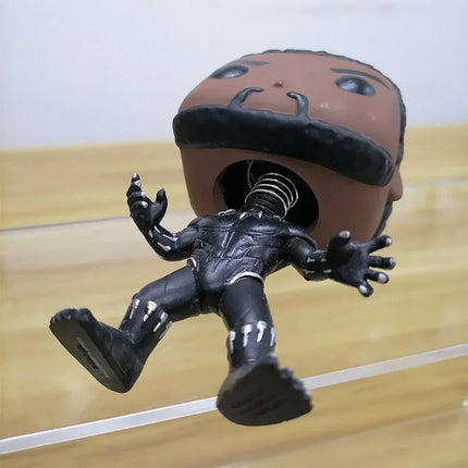 Vinyl Figurine Marvesls Avengersels Heroes Black Panther Collections Action Figure Ornaments Children Birthday Gifts