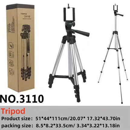 Travel Self Tripod Universal Phone Camera Tripod Stand with Bluetooth Remote Phone Clip For Canon Nikon DSLR SLR Digital Camera