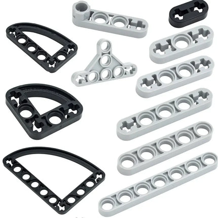 Building Blocks DIY Thin Arm With Shaft Hole Compatible Assembles Particles 99773 6632 32056 32017 Educational Toys For Leduo