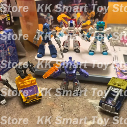 New Blokees Transformation Defender Version Wave 5 Action Figures Galvatron Jetfire Optimus Prime Blind Box Assembly Model Toys