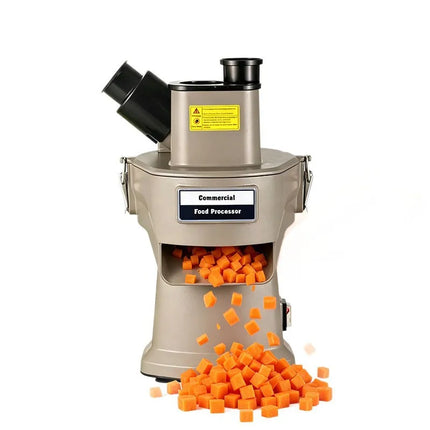 Commercial Vegetable Cutter Machine Electric Automatic Slicer Dicer for Carrot/Potato/Onion, 3-in-1 Multifunction Automatic slic