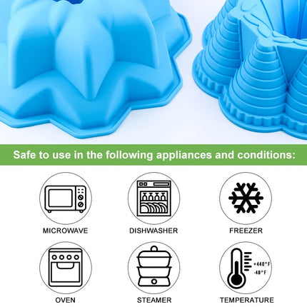 3D Shape Random Color Silicone Pastry Cake Mold DIY Baking Dessert Mousse Cake Baking Tools Art Cake Baking Tray Tool Model