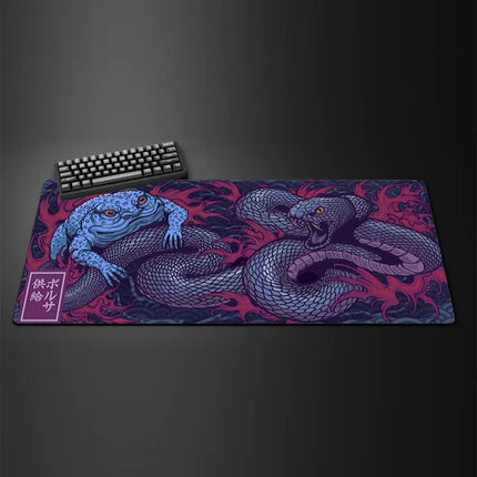 Game mouse pad Japanese samurai devil mousepad black ghost face gamer desk mat mouse pad carpet gaming accessories table pad