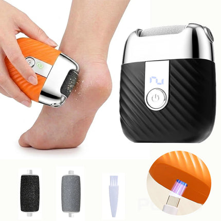 Electric Callus Remover for Feet with Roller Head Electric Foot Grinder for Dead Skin Removal Rechargeable Foot exfoliation Tool