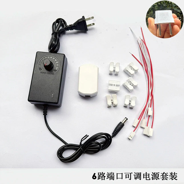 3V-12V adjustable voltage power supply model light lighting sand table platform power supply AC/DC transformer with resistance