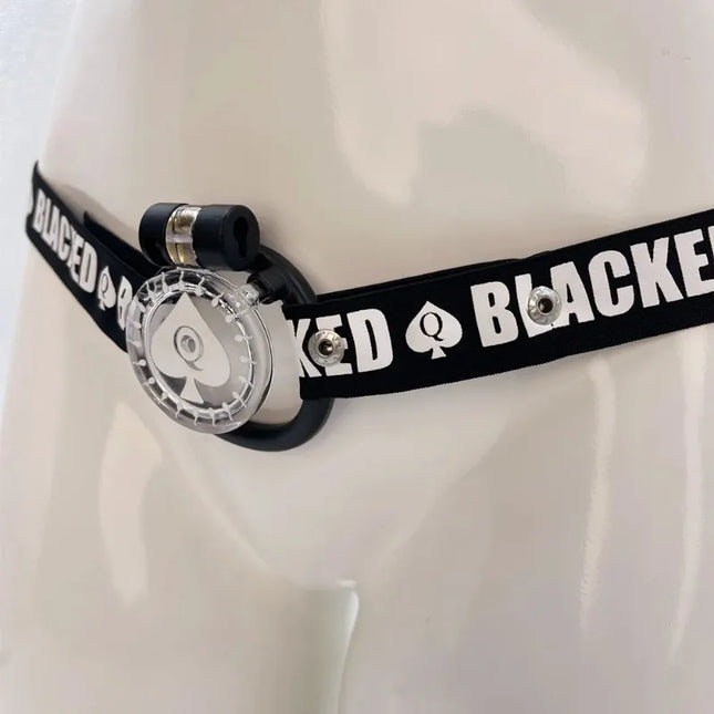 New Clear Spade-Q Chastity Cage Flat CB Penis Lock SM To Prevent Escape Devices Abstinence Cock Ring Sex Toys for Man Gays18+