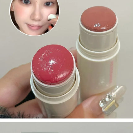 Powder Blusher Stick Korean Girls Whitening Natural Naked Makeup Highlight Powder Blusher Brightening Cream Makeup Blush Stick