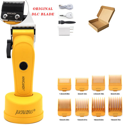 JUCAI MINICANDY JC06 Professional Hair Clipper DLC Blade 7200RPM Brushless Motor with Base Charger 3200mAh Hair Cutting Machine