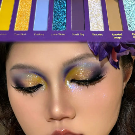 Narimi Y2K 8 Color Eyeshadow Palette Glitter Chamelon Matte Shine Eye Shadow Highlighter Waterproof Cosmetics