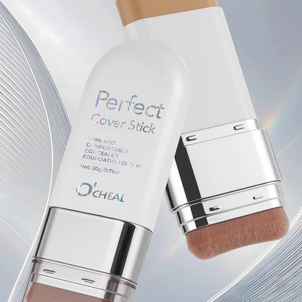 O'CHEAL Perfect Cover Stick Thin And Comfortable Concealer Foundation Cream Stick Instant Natural Waterproof Long-lasting Makeup