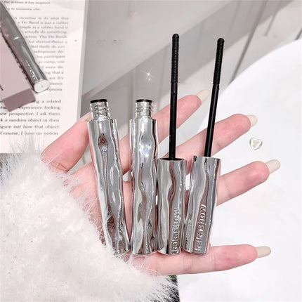 Silver Silk Fiber Matte Mascara Makeup Ultra-Fine Brush Lengthens Eyelashes Waterproof Fast Dry Eyelash Extension Mascara Makeup