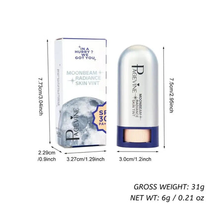 PAGEVINE Waterproof Foundation Stick Concealer Stick 6g Long-Lasting Concealer Waterproof Suitable for All Kinds of Daily Makeup