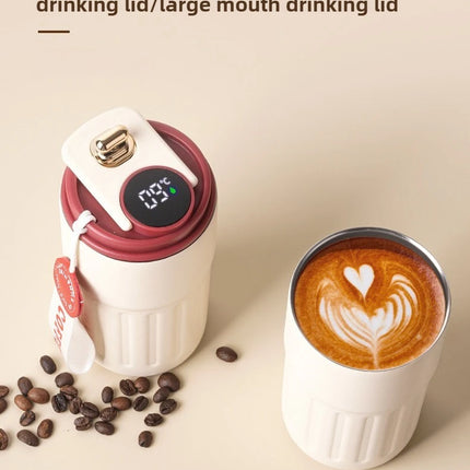 Smart Temp Display Stainless Steel Tumbler Mug Vacuum Insulated Coffee Cup Travel Thermos Cups Thermal Hot Water Bottle for Tea