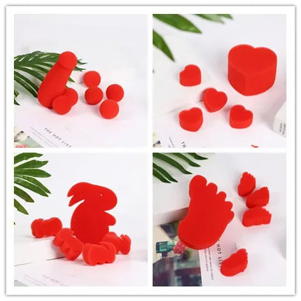 Soft Sponge Rabbit Finger Magic Tricks Appearing/Vanishing feet,  Magia Stage Street Illusions Gimmick Fun Classic Party Toys