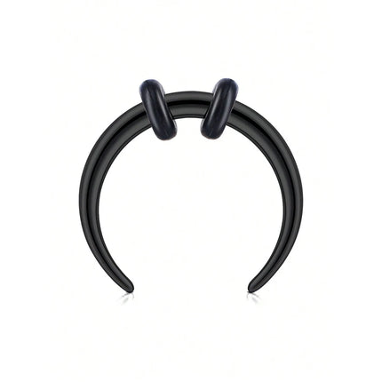 1pc Back Septum Rings Muti-Styles Punk 16gauge Stainless Steel Nose Rings Hoops Septum Clicker Daith Piercing Jewelry