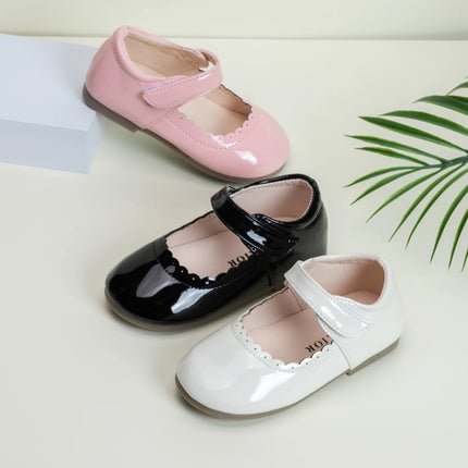 Girls' Soft-Soled Multi-color Leather Spring Autumn New Baby Girl Bright Color Leather England Style Breathable Princess Shoes