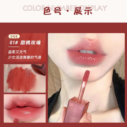 Gege Bear Velvet Lip Glaze Soft Mist Matte Long-Lasting Non-Fading Lipstick for Autumn And Winter
