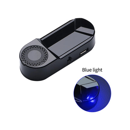 1pcs LED Car Fake Security Light Solar Powered Simulated Alarm Wireless Warning Anti-Theft Lamp With Air Freshener Function New