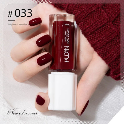 Colorful Water-Base Nail Polish 40 Colors Air Dry Peel Off Nail Art for Manicure DIY Long Lasting Nail Supplies Painting Varnish