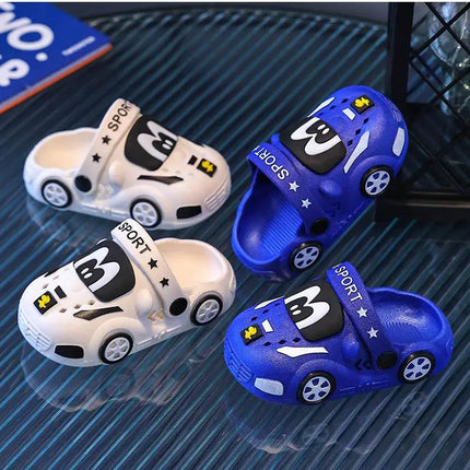Kids Sandals Hole Children's Shoes Slippers Soft Anti-Skid Cartoon DIY Design Hole Baby Shoes Sandy Beach For Boys Girls