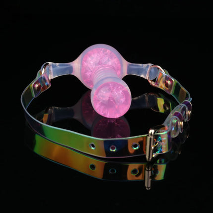 LEZEE Silicone Mouth Gags Breathable Open Oral Adjustable Belt BDSM Ball Gag For Adults Game Bondage Gear Sex Toys For Women Men