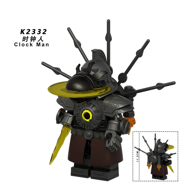 KDL852 New Female Skibidi Toilet Set Building Blocks Colck Man Gmen Cameraman Titan DrillMan Simulator Mini Action Figure Toys