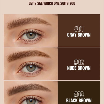 Semi-Permanent Tattoo Peel Off Eyebrow Gel Tint Cosmetics Waterproof Transfer-Proof Eyebrow Cream for Fuller Looking Brows