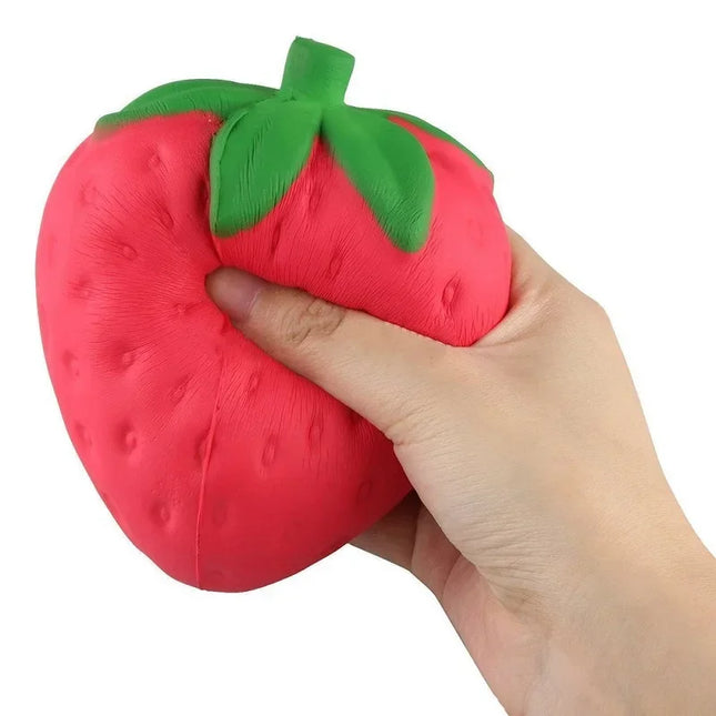 Jumbo Strawberry banana peach stress ball Squishy Squeeze Slow Rising Antistress for Adults Anti-Anxiety Fidget Toy stress